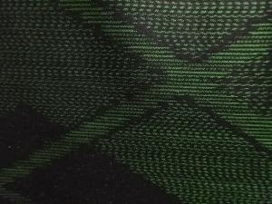 アンティーク　幾何学模様織出し本場泥大島紬着物